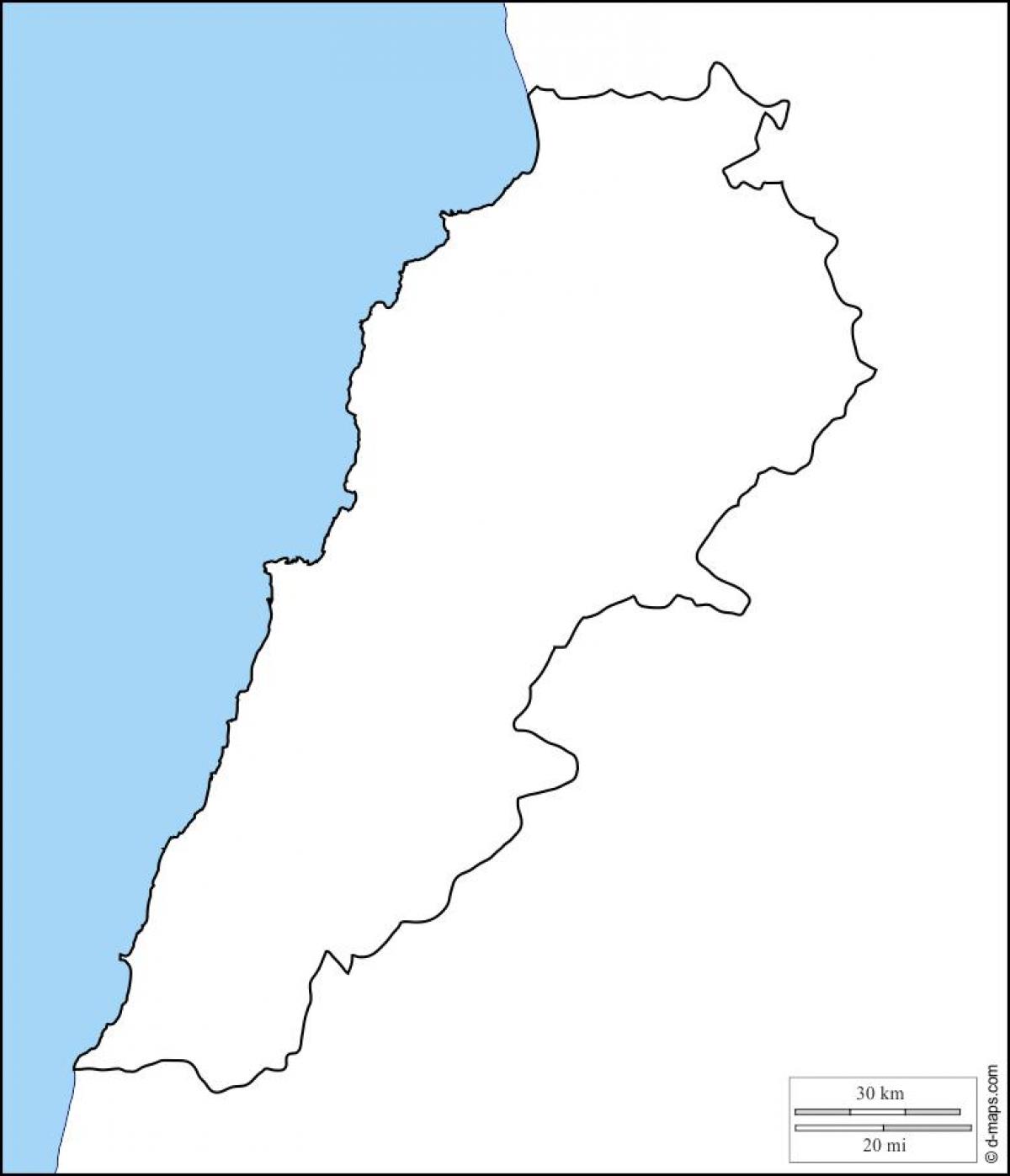hutsik mapa Libano