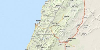 Map gps mapa Libano